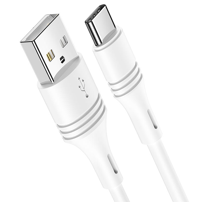 کابل تبدیل USB به Type-C بروفون مدل BX43 طول 1 متر